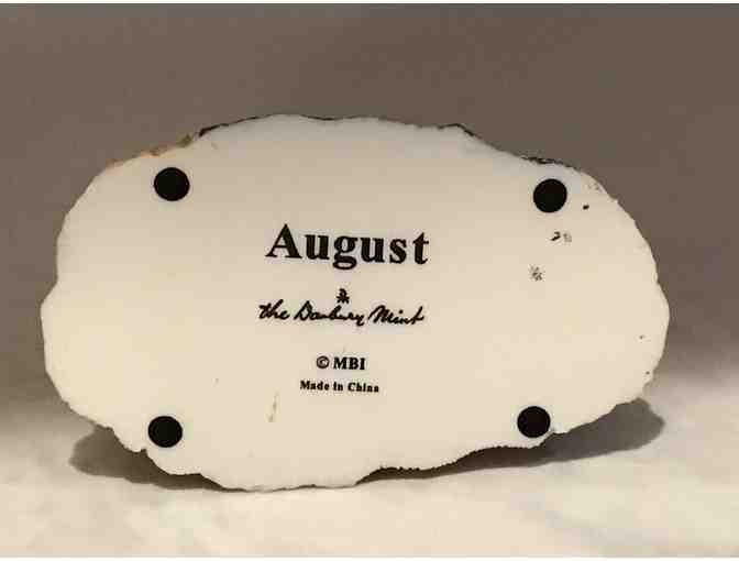 Danbury Mint Perpetual Calendar Dachshund Figure for August!