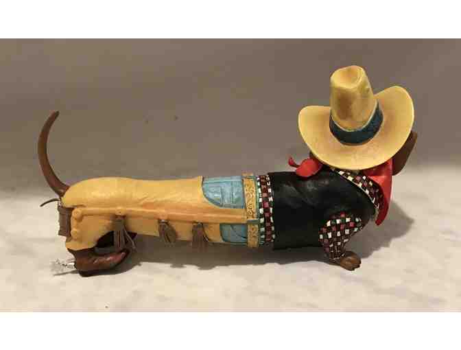 Westland Hot Diggity Dog Figurine -- from 2005 --- This is Get Along Little Doggie!