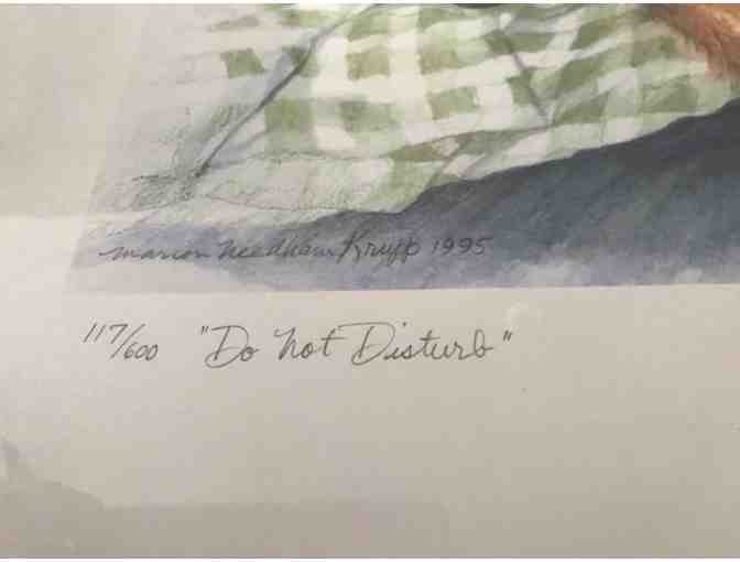 Do Not Disturb 1995 Signed and Numbered Artwork by Marion Needham Krupp