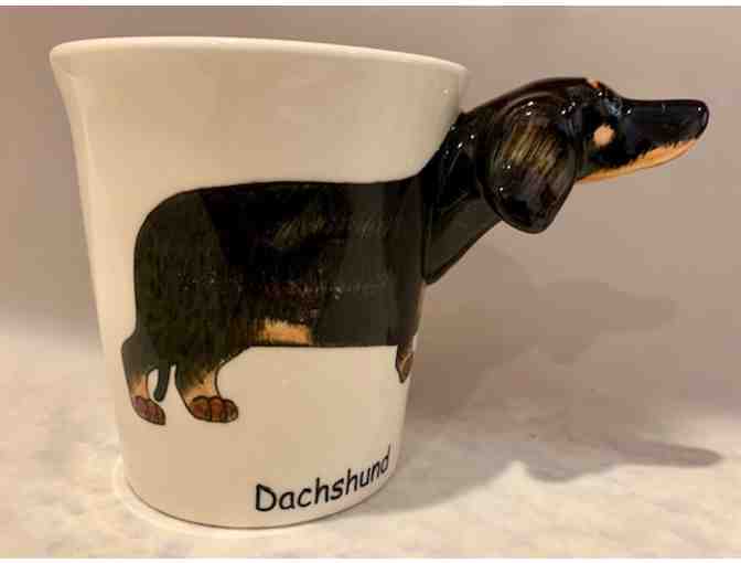 Coffee Mug with Dachshund Head as the handle! Very unique!