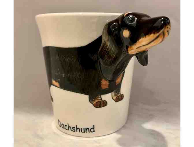 Coffee Mug with Dachshund Head as the handle! Very unique!