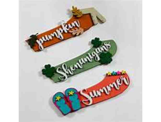 BUY A CHANCE TO WIN! Dachshund Interchangeable Holidays Seasons Door Hanging (125 tix)