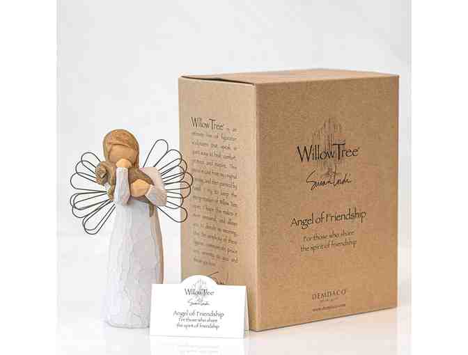 Willow Tree - Angel of Friendship - Angel with Dog - Sculpted Hand-Painted Figure