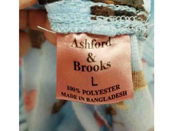 Plush Pajama Bottoms - Dachshund and Hearts - Size Large! Ashford & Brooks brand