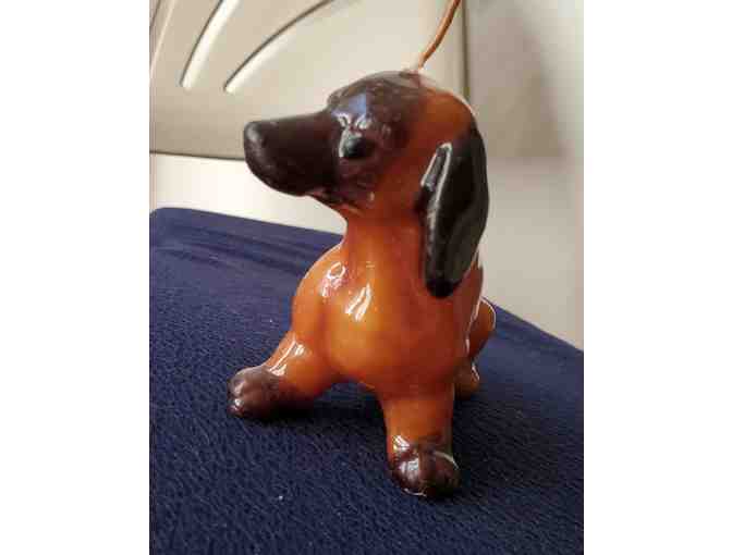 Dachshund Shaped Candle! Small--Only 2' tall by 3' long!
