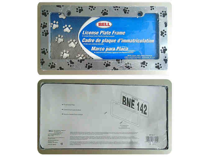 Paw Print License Plate Frame by Bell - Great gift for the animal lover in your family!