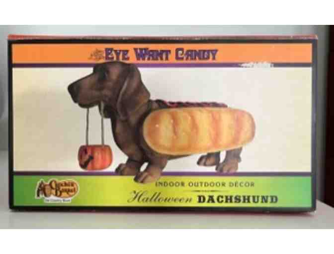 Cracker Barrel Halloween Dachshund Too Cute To Spook Hotdog Outdoor Decor
