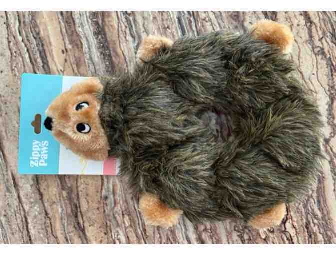 ZippyPaws - Hedgehog - No Stuffing Squeaky Plush Dog Toy - for Small and Medium Dogs