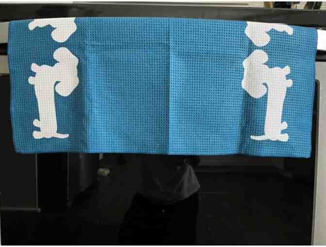 Blue Dachshund Kitchen Towel - 16' x 24'