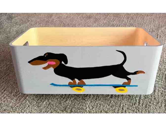 Hand Painted Storage Bin! One of a kind!