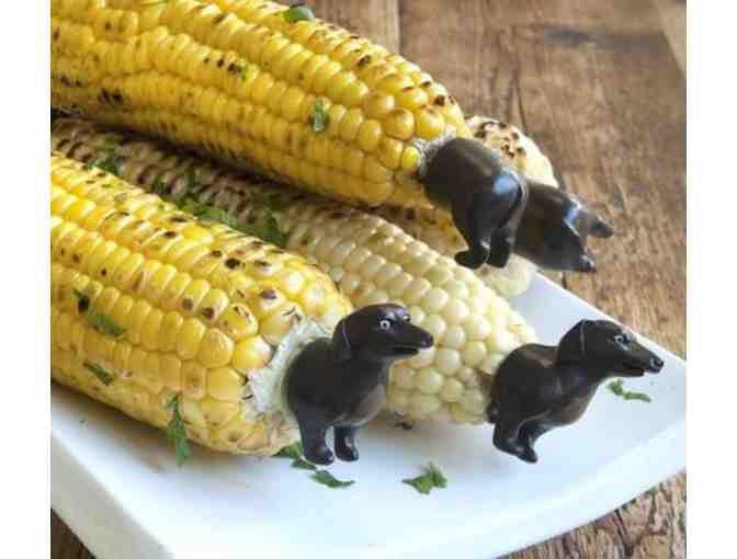 Charcoal Companion Dachshund Corn Holders