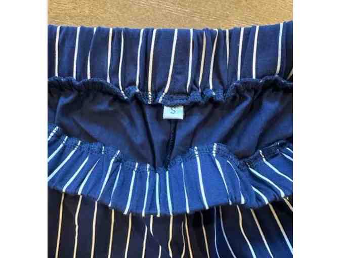 Ladies Blue Striped PJ Set - Size Small