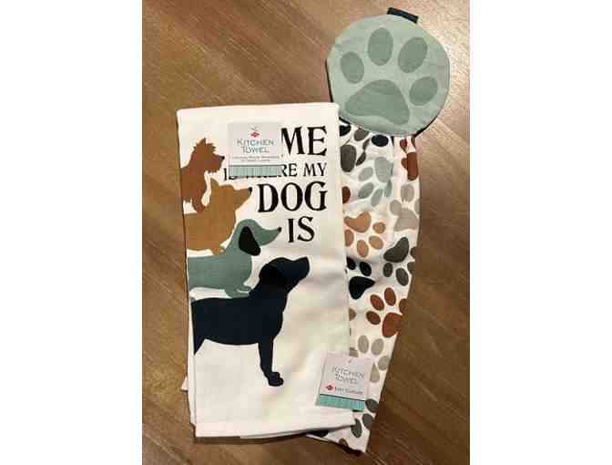 Kitchen Towel Set: HOME IS WHERE MY DOG IS