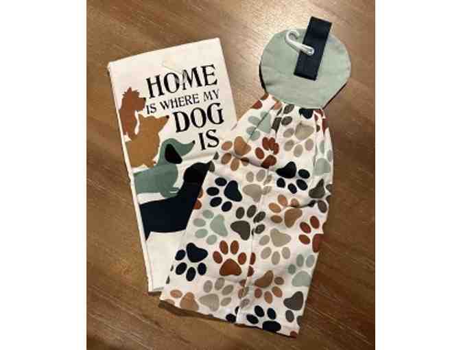 Kitchen Towel Set: HOME IS WHERE MY DOG IS