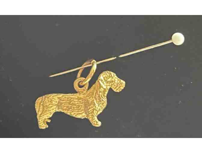BUY A CHANCE TO WIN! 14K Gold Wire Hair Dachshund Charm (Max 100 tickets)