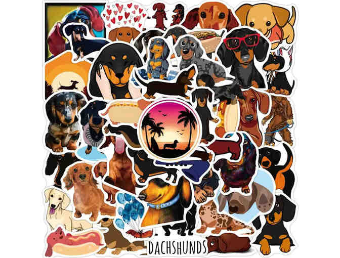 Stickers - 50 Dachshund Stickers - All Different
