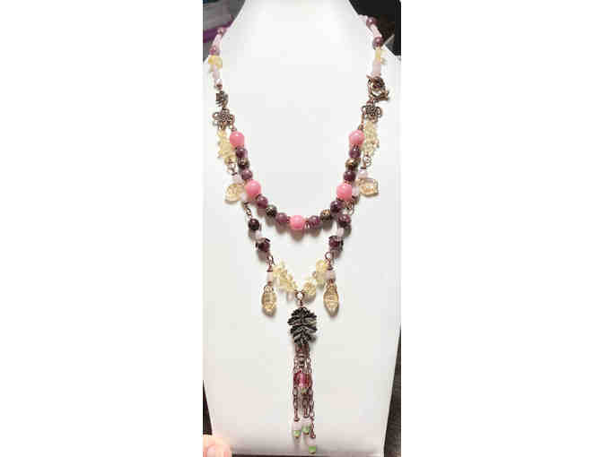 Beaded Necklace - Handmade! Drop is approx. 12'