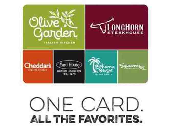 $25 Darden Restaurant Gift Card - Includes Olive Garden, Longhorn, Cheddar's plus 3 more! - Photo 1