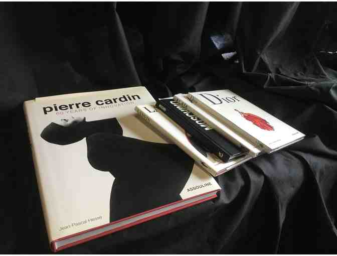 5 Fashion Books Bundle Pierre Cardin, Lanvin, Moschino, Alaia, and Dior - Photo 1