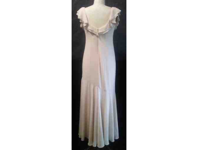 Silk Chiffon Cream Dress for Formal Occasions