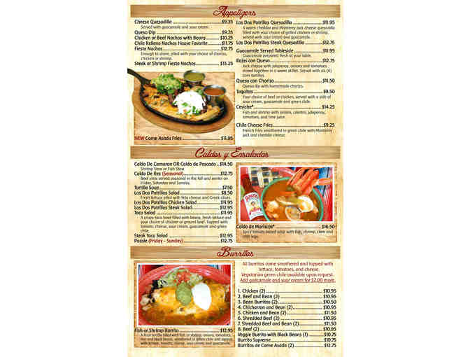 Los Dos Potrillos $20 gift card #1