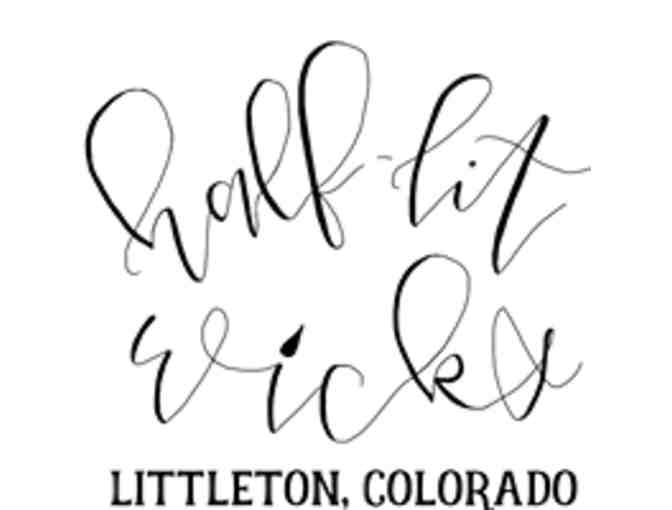 Half Lit Wicks Bourbon Candle