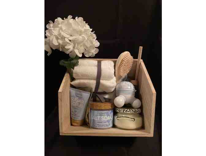Spa Day at Home Collection in Cute Wooden Crate