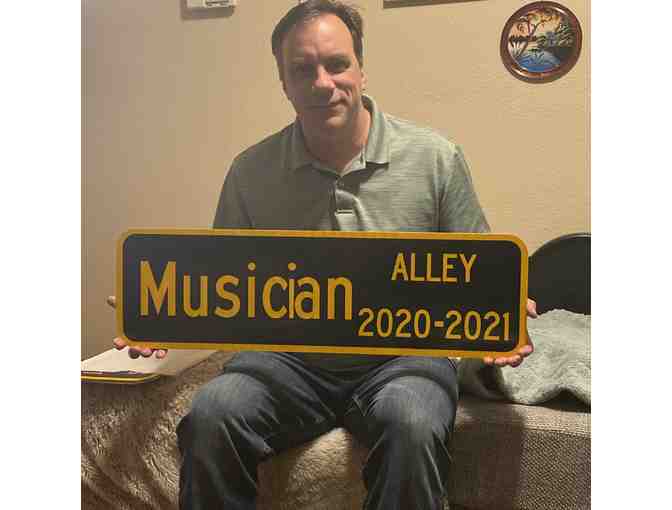 Genuine Street Sign from the City of Littleton 'MUSICIAN ALLEY' 2020-2021