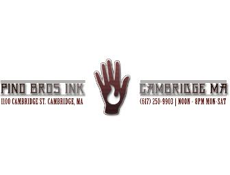 2 hrs of Tattoo time with Ben Pease @ PINO BRO's Ink, Cambridge, Ma.