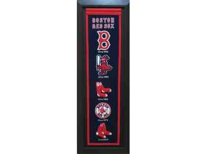 Boston Red Sox banner professionally custom framed, ready to hang