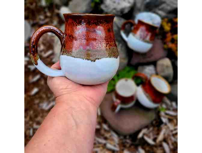A Pair of Copper & Snow Belly Handmade Small-Batch Ceramic Stoneware Mugs