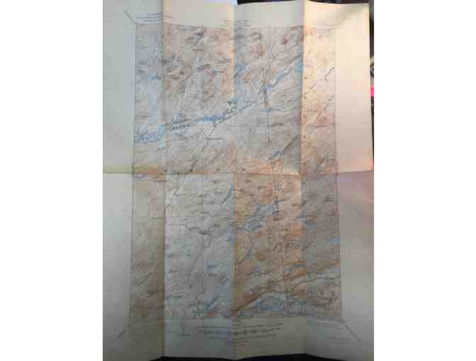 Big Moose Quadrangle Topographical Map, 1947
