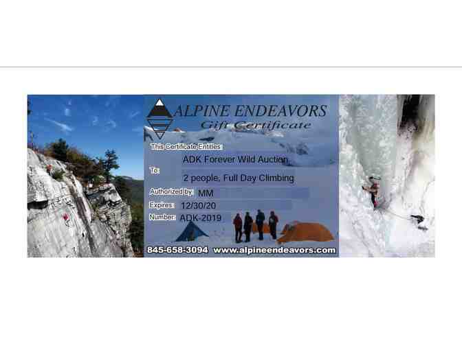 One full day of rock climbing in the Adirondacks with AMGA Certified Guide