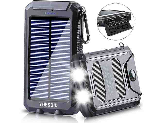 Solar charger, portable power bank