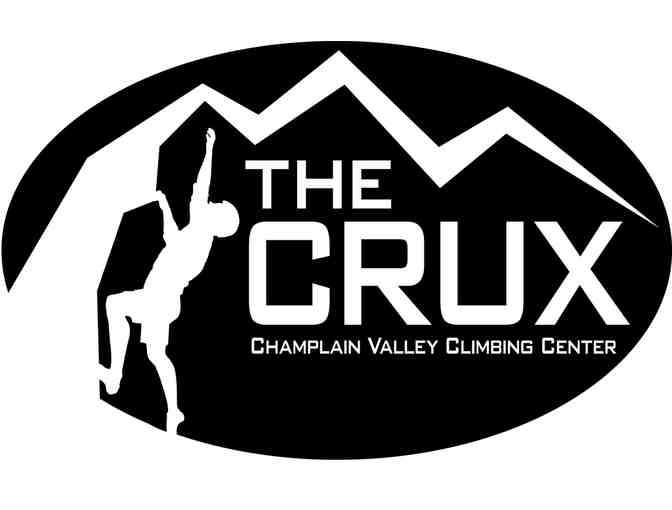 CRUX Card- Champlain Valley Climbing Center-1 Day Pass with Gear!