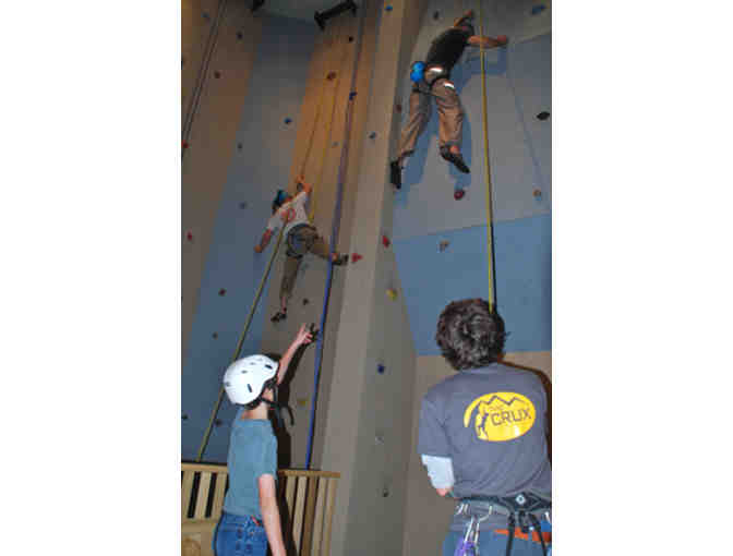CRUX Card- Champlain Valley Climbing Center-1 Day Pass with Gear!