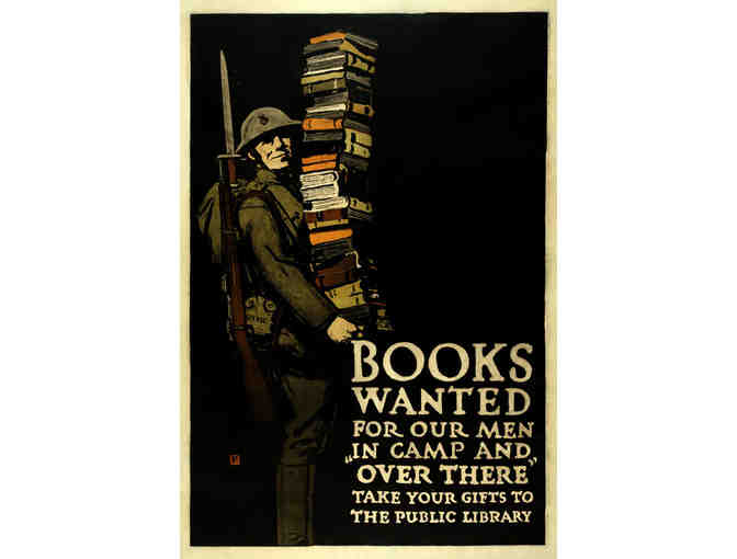 WWI Original Poster 'Books Wanted'