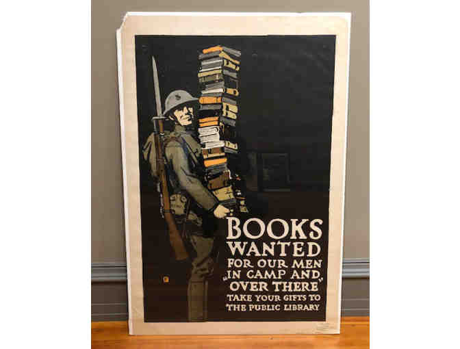 WWI Original Poster 'Books Wanted'