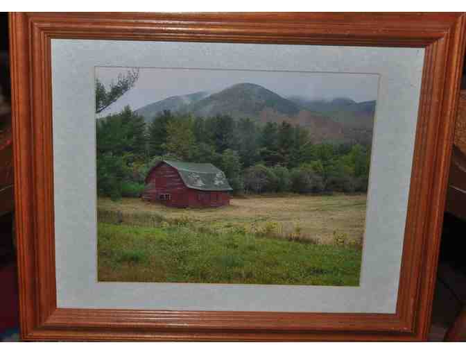 'Red Barn on a Grey Day' Framed Photograph