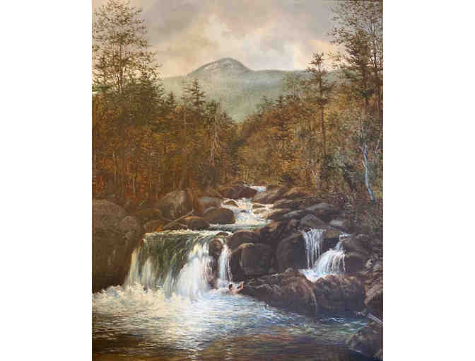 Bruce Mitchell Original Oil Painting 'Noonmark and Ausable River'
