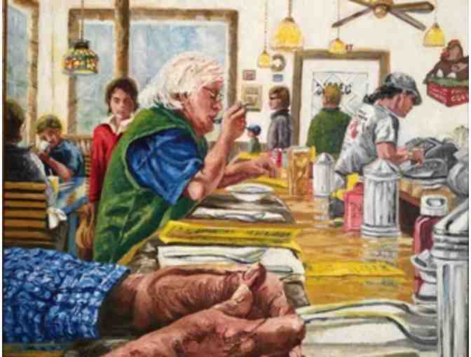 Louise Patinelli set of Four Original Oil Paintings