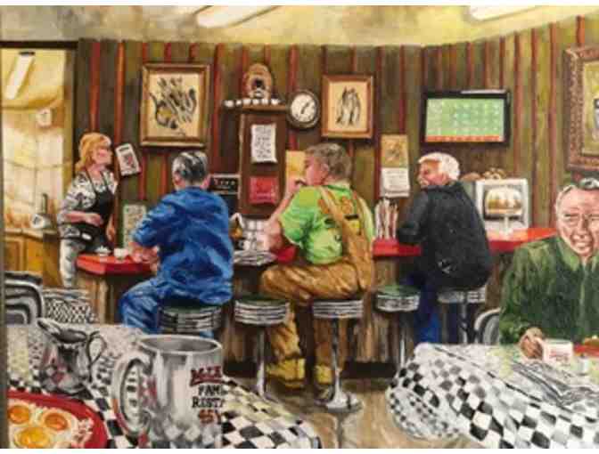 Louise Patinelli set of Four Original Oil Paintings