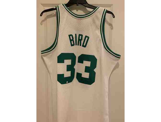 Larry Bird Signed Boston Celtics White HWC Swingman Jersey