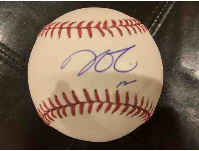 Autographed Dustin Pedroia Baseball