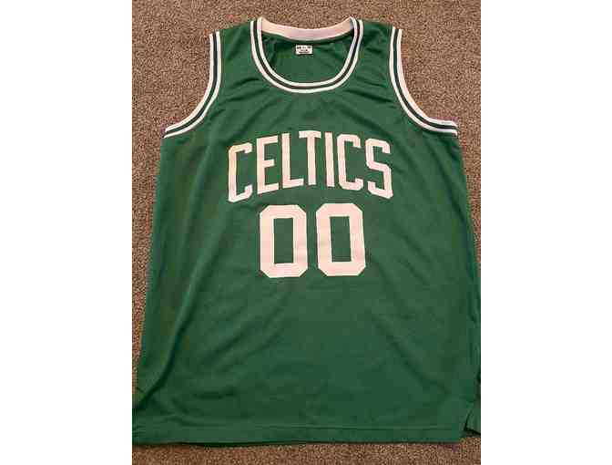 Robert Parish Boston Celtics Autographed Green Jersey