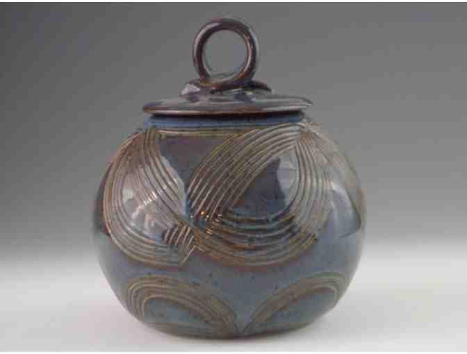 Functional Carved Jar w Lid; Inspired Work From Senegal