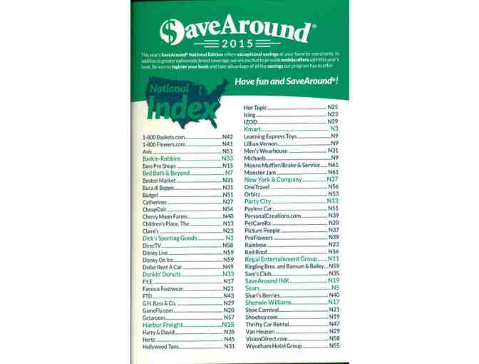 $aveAround 2015 National Coupon Book