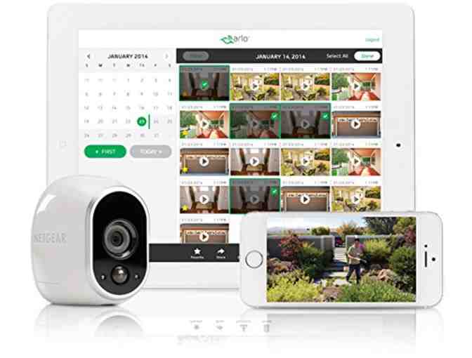 Smart Home Security Camera System - 2 HD, 100% Wire-Free, Indoor/Outdoor Cameras with Nigh