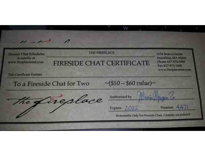 Fireside Chat Gift Certificate for 2