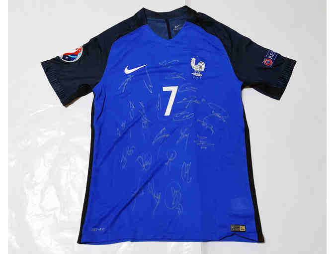 2016 France Euro Cup Team Signed Soccer Jersey - Photo 1